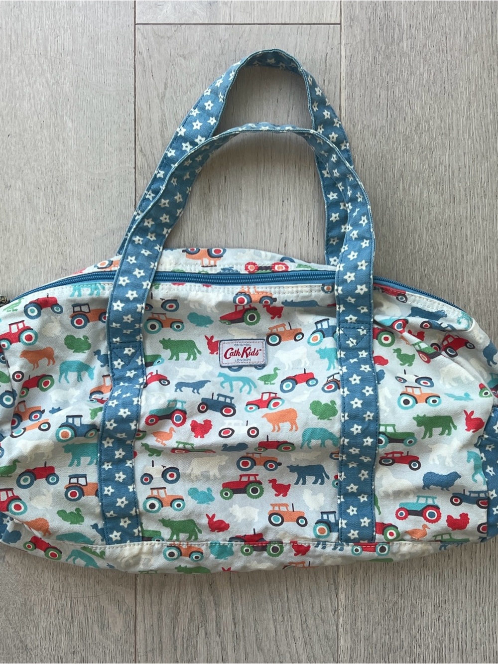 Cath Kidston Cath Kids Farm Animals & Tractors Print Duffle Bag